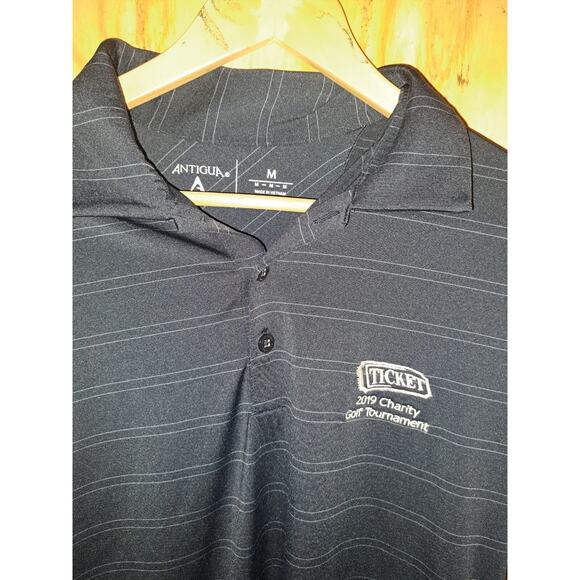 Men’s Antigua Collered Golf Shirt Ticket 2019 Golf Charity Tournament Size Med - Picture 2 of 3